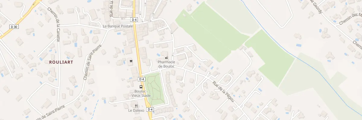 Plan du 5 Rue de la Pegou à Bouloc