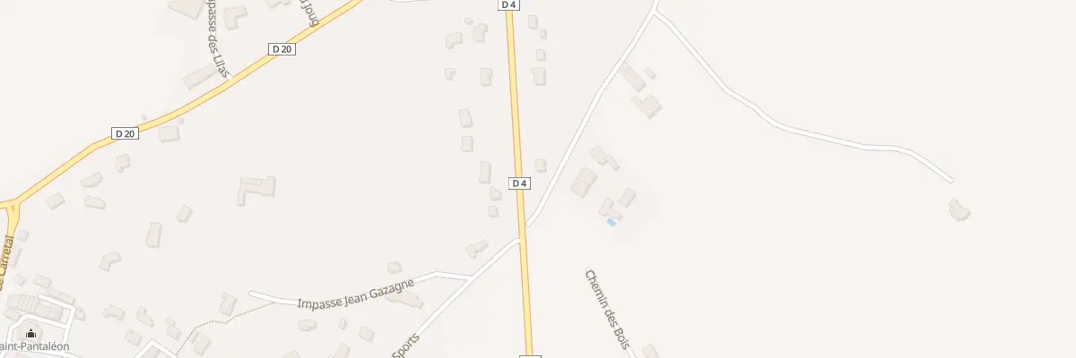 Plan du 438 Rue des Touroundes à Saint-Sauveur