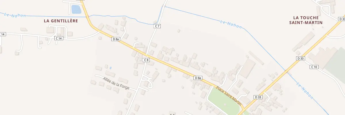 Plan du 19 Rte d’Ecueillé à Heugnes
