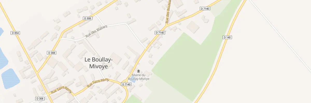 Plan du 10 Rue de la Mairie au Boullay-Mivoye