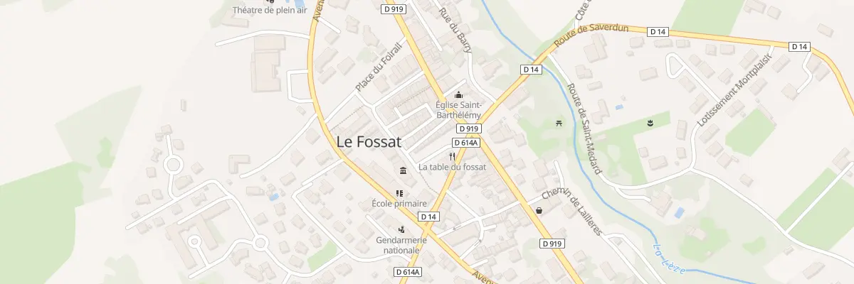 Plan du 14 Pl Jean Aicard au Fossat