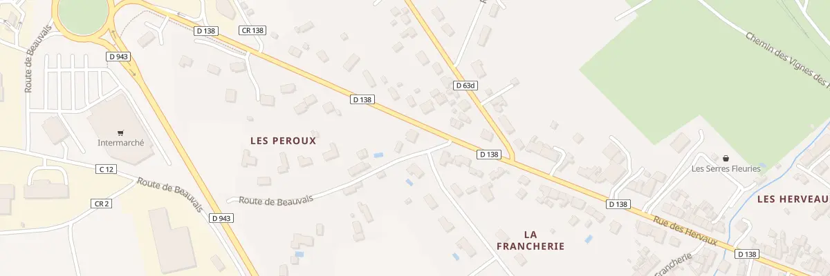 Plan du 112 Rue des Hervaux à Buzançais