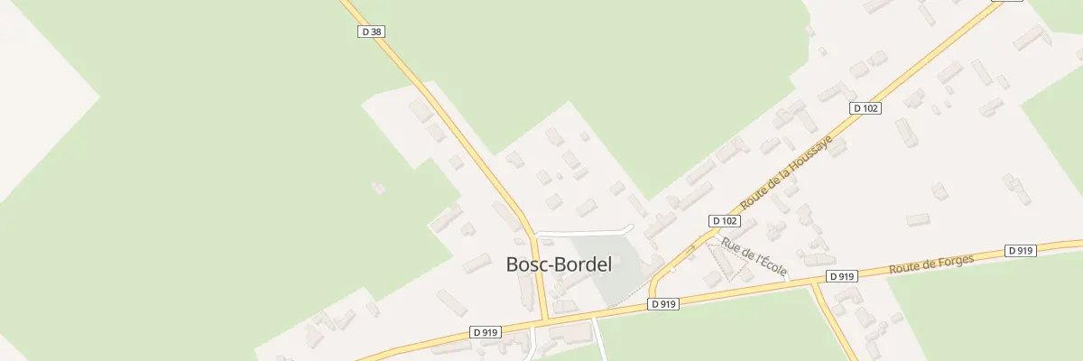 Plan du 117 Rte de la Fosse à l’Eau à Bosc-Bordel