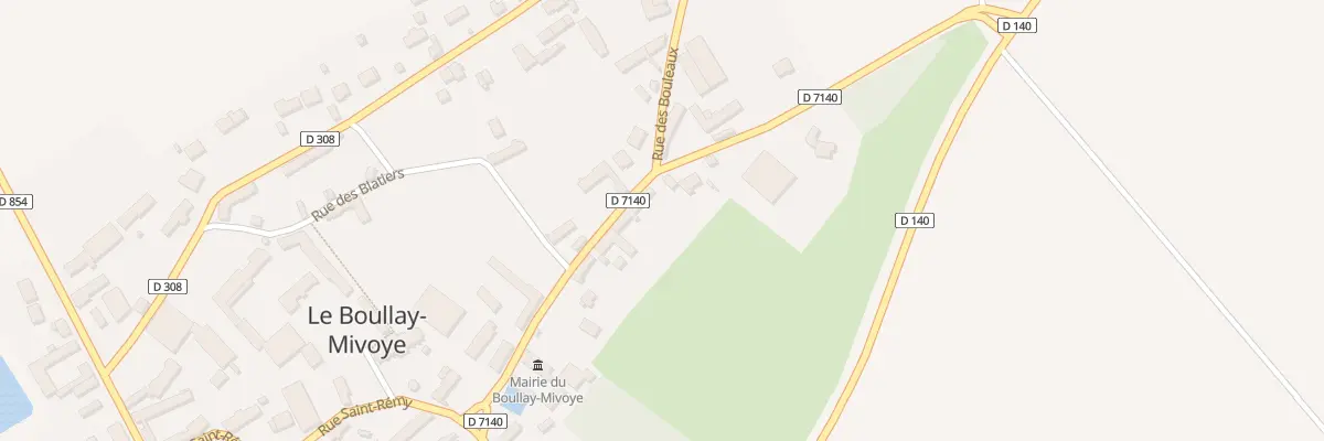 Plan du 14 Rue de la Mairie au Boullay-Mivoye