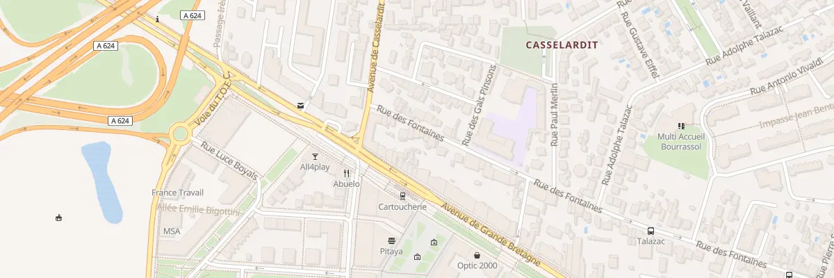 Plan du 275 Rue des Fontaines à Toulouse