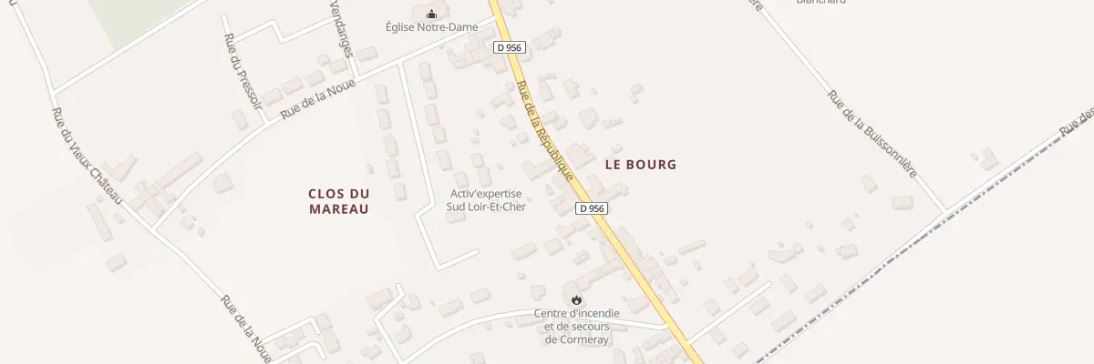 Plan du 62 Rue de la République à Cormeray