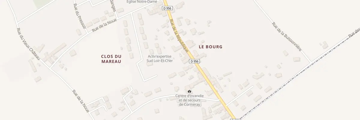 Plan du 64 Rue de la République à Cormeray