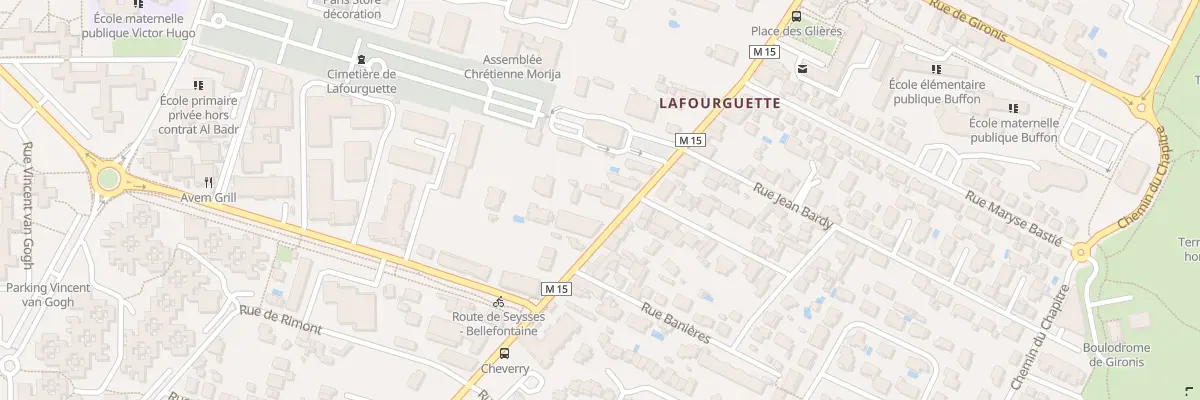 Plan du 189 Rte de Seysses à Toulouse
