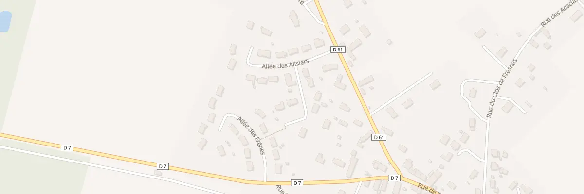Plan du 2 All des Poiriers à Fresnes