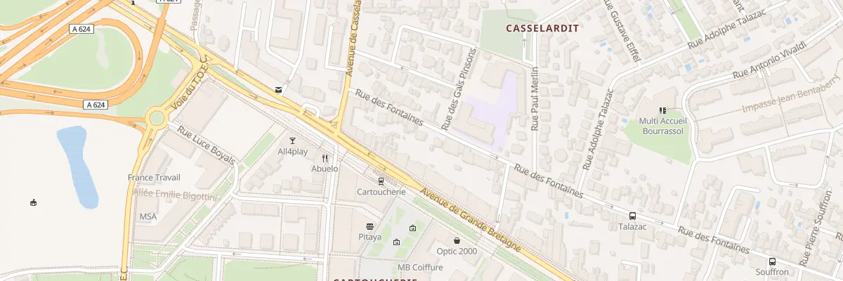 Plan du 265 Rue des Fontaines à Toulouse