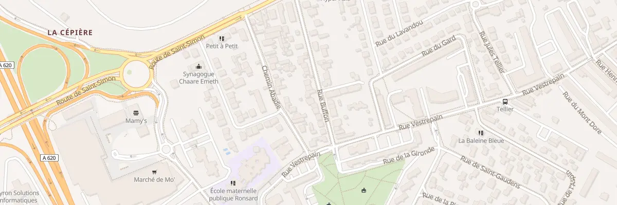 Plan du 15 Rue Buffon à Toulouse