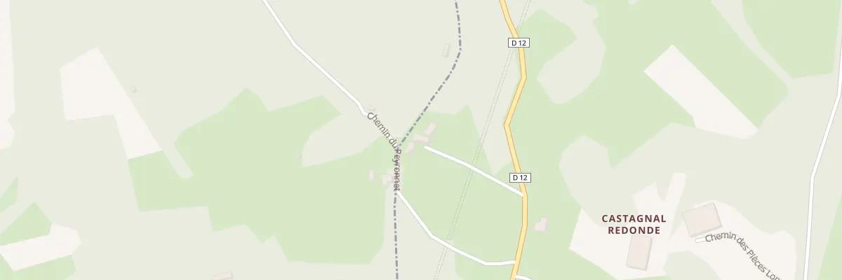 Plan du 5051 Castagnal Redonde à Fajoles