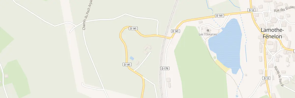 Plan du 661 Rte de Masclat à Lamothe-Fénelon