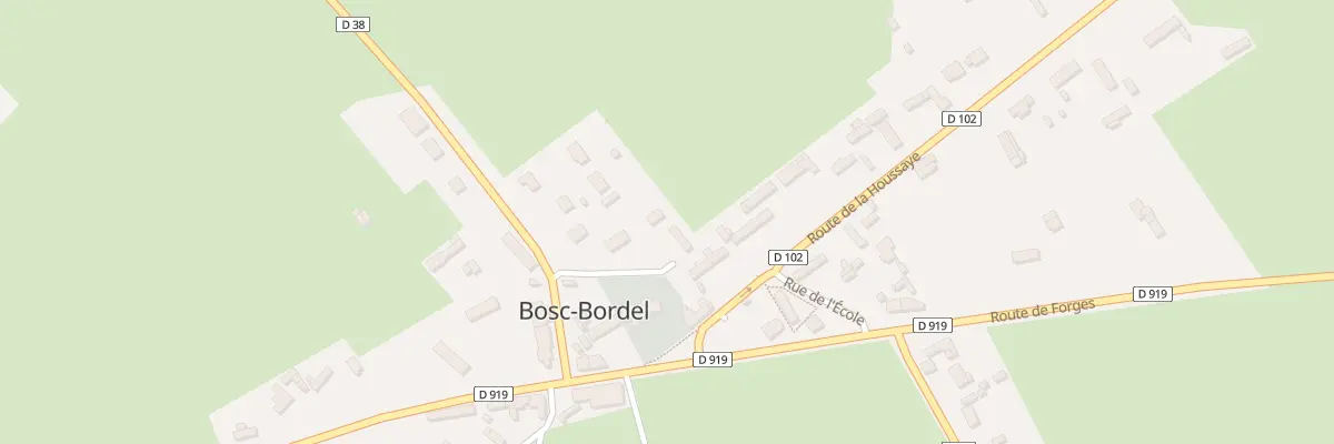 Plan du 73 Rte de la Fosse à l’Eau à Bosc-Bordel