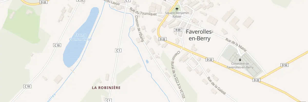 Plan du 7 Rte de l’Etang à Villentrois-Faverolles-en-Berry