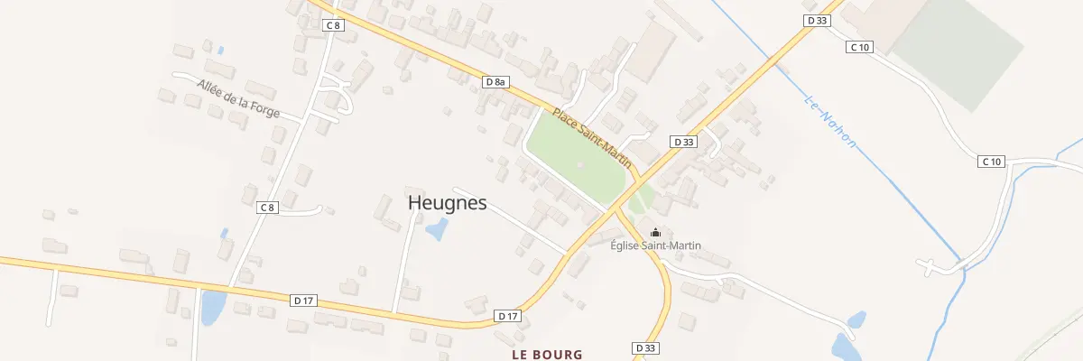 Plan du 14 Pl Saint-martin à Heugnes