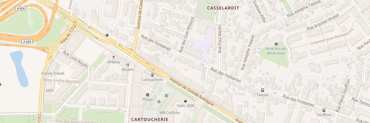 Plan du 259 Rue des Fontaines à Toulouse