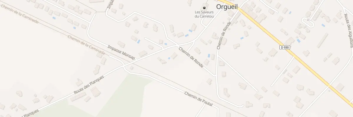 Plan du 339 Che de Ronde à Orgueil