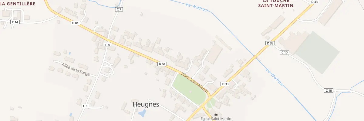 Plan du 19 Pl Saint-martin à Heugnes