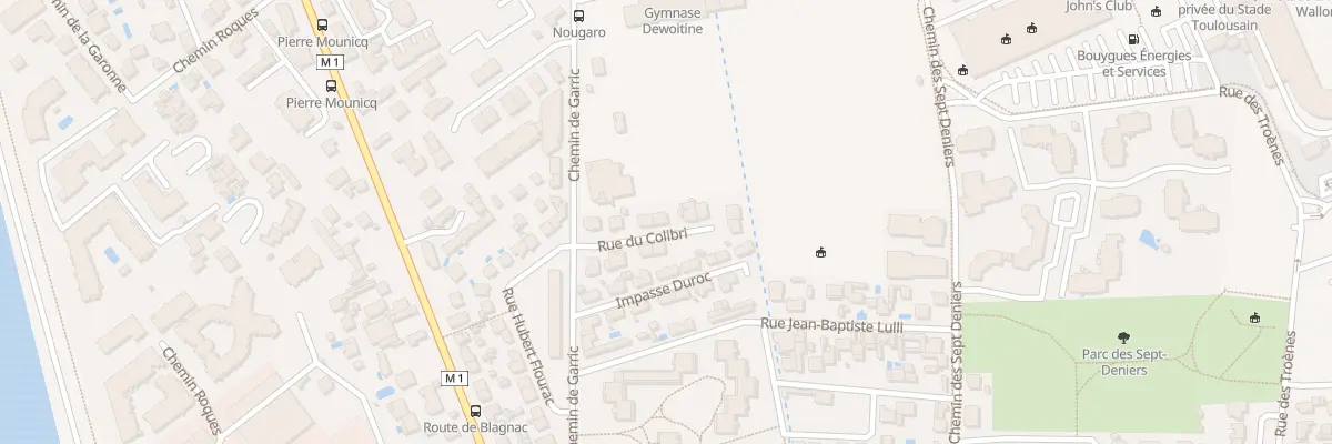 Plan du 7 Rue Colibri à Toulouse