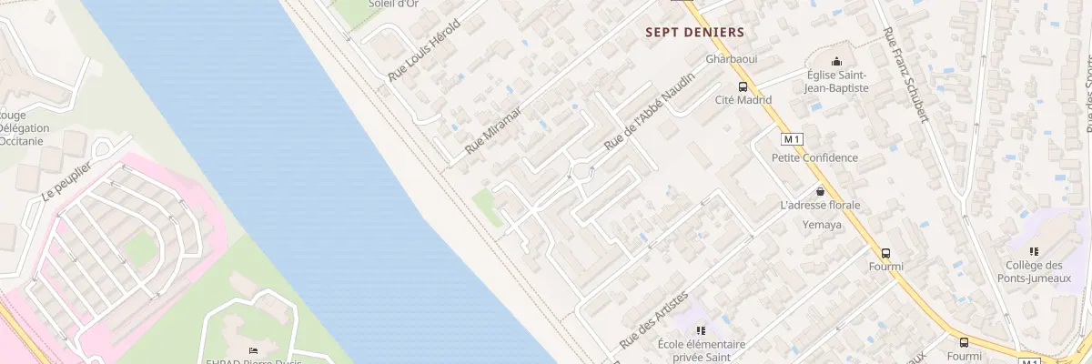 Plan du 30 Rue de l’Abbé Naudin à Toulouse
