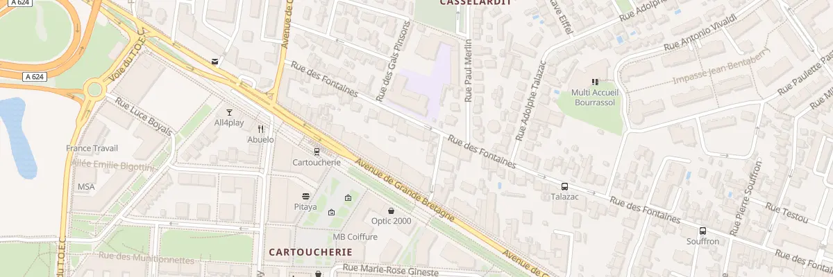 Plan du 253 Rue des Fontaines à Toulouse
