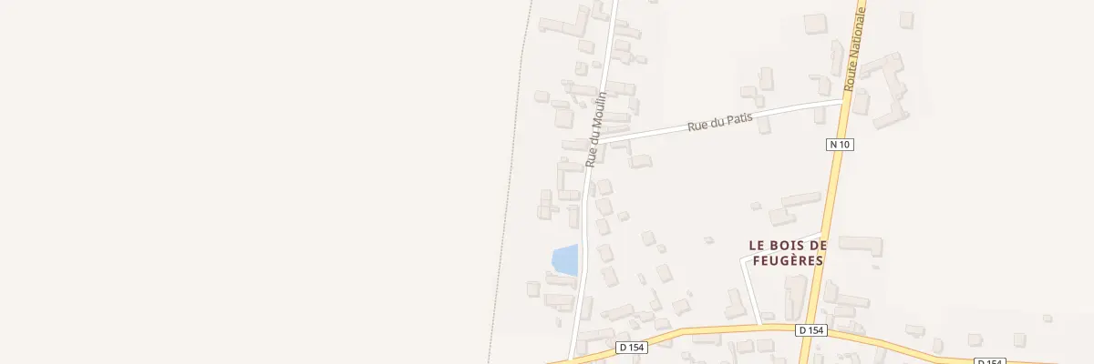 Plan du 7 Rue du Moulin à Bouville