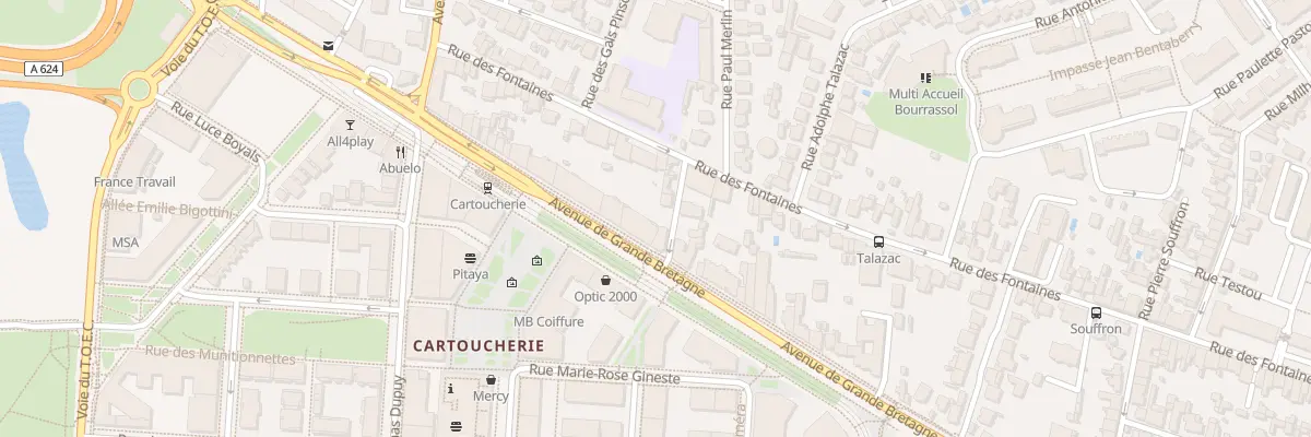 Plan du 238 Av de Grande Bretagne à Toulouse