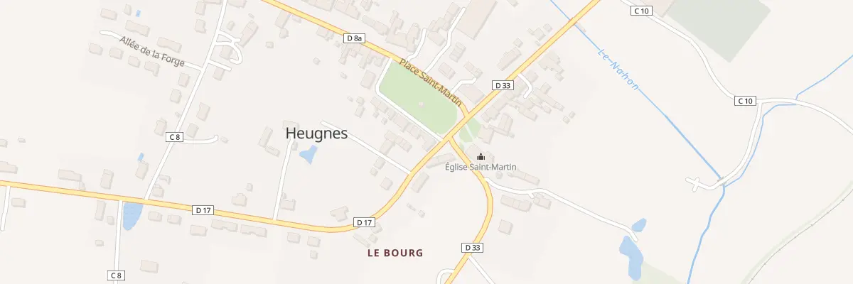 Plan du 6 Pl Saint-martin à Heugnes