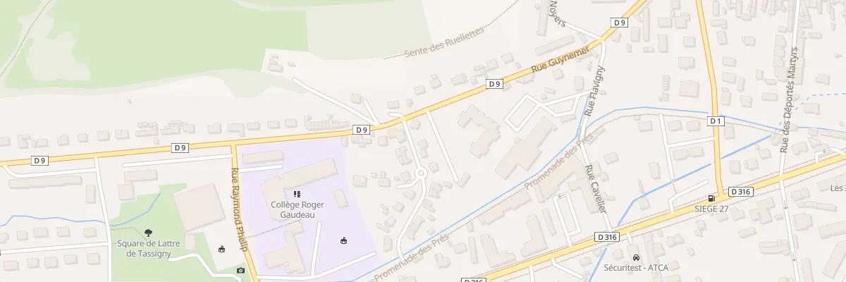 Plan du 4 Rue des Prés Fleuris aux Andelys