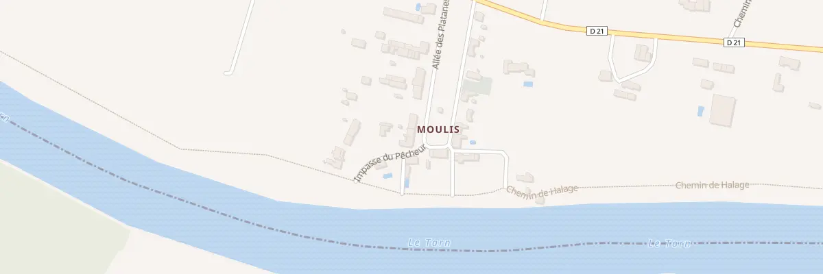 Plan du 8 Av de Moulis à Reyniès