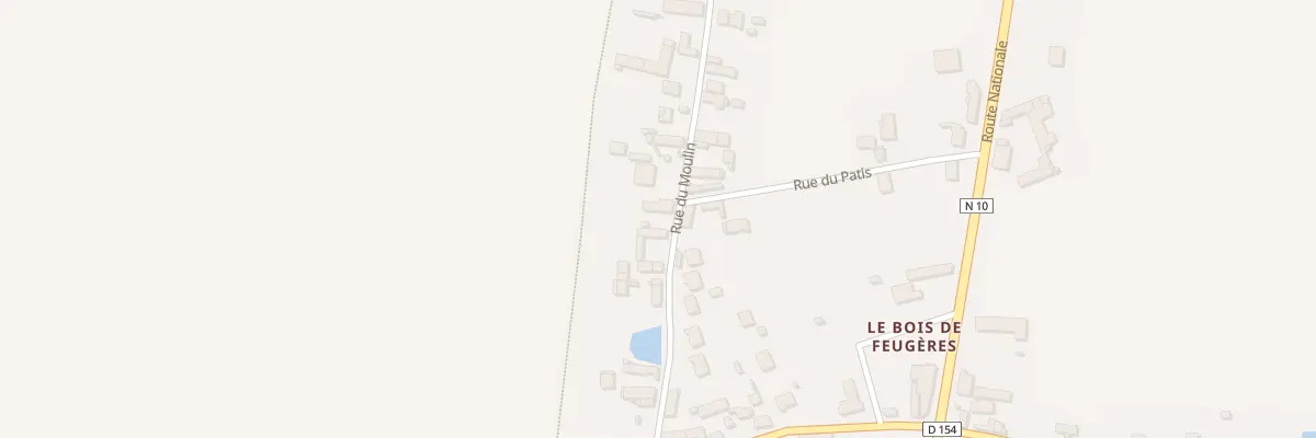 Plan du 11 Rue du Moulin à Bouville