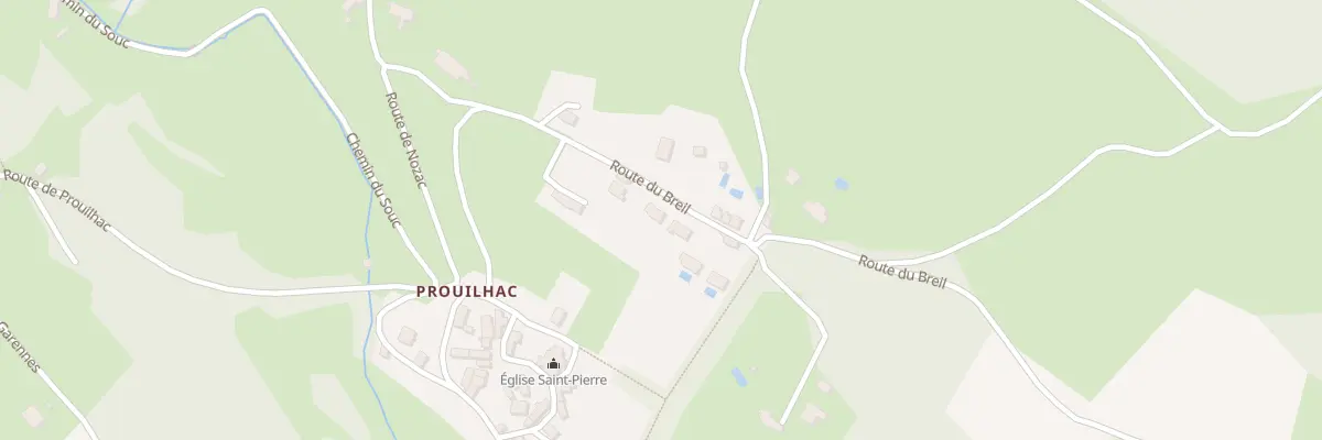 Plan du 1243 Rte du Breil à Gourdon