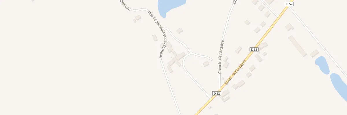 Plan du 48B Rte de Juchepie et de l’Ormeau à Cormeray