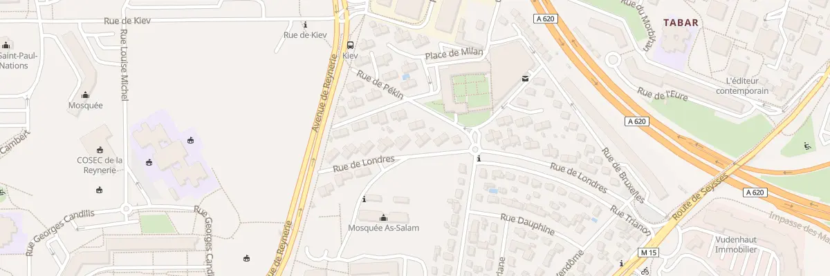 Plan du 36 Rue de Londres à Toulouse