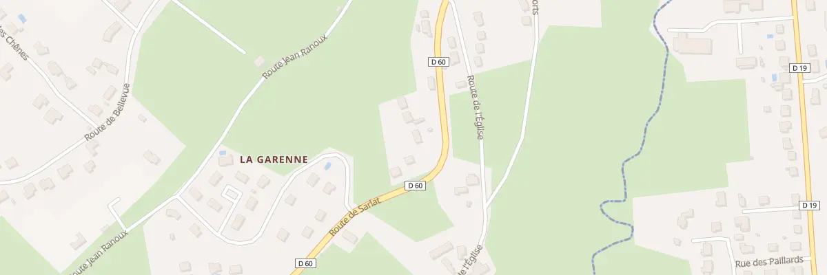 Plan du 24 Rte de Sarlat à La Feuillade