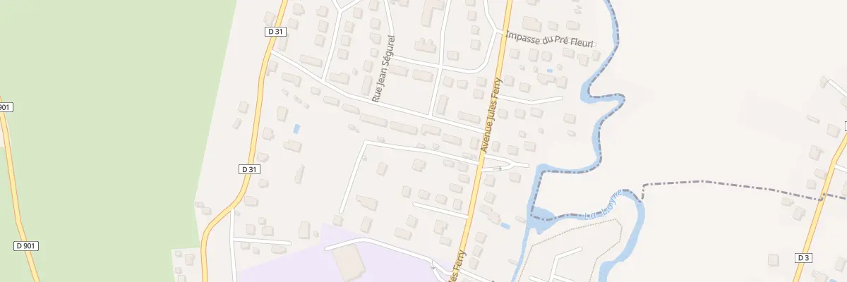 Plan du 9 Rue Du Pré Neuf à Objat