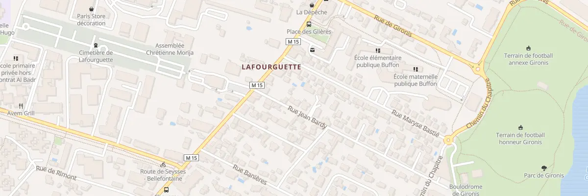 Plan du 36 Rue Jean Bardy à Toulouse