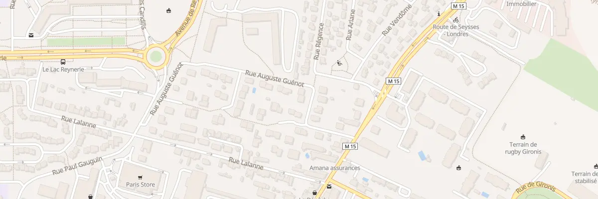 Plan du 3 Rue Auguste Guenot à Toulouse