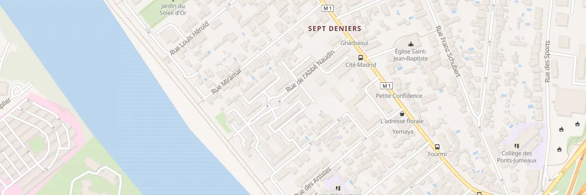 Plan du 5 Rue de l’Abbé Naudin à Toulouse