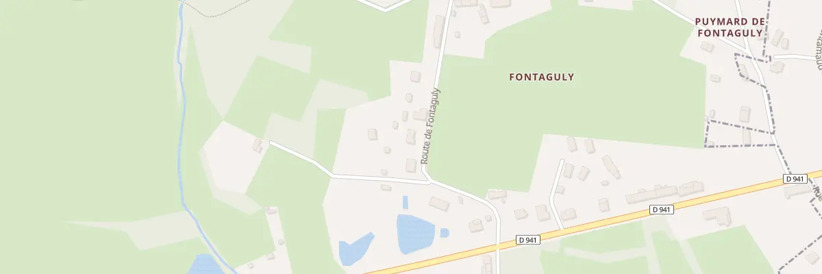Plan du 9 Rte de Fontaguly à Saint-Just-le-Martel