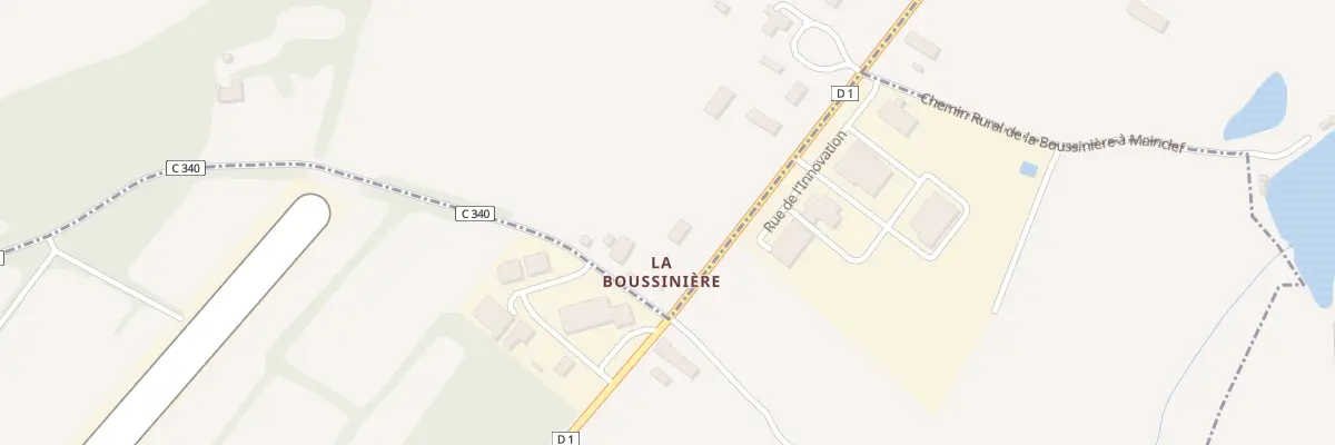 Plan du 3 La Boussiniere à Roussines