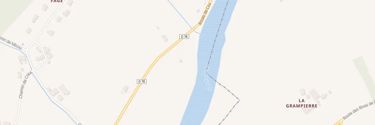 Plan du 3550 Rte de Cos à Lamothe-Capdeville