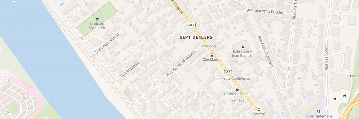Plan du 8 Rue de l’Abbé Naudin à Toulouse