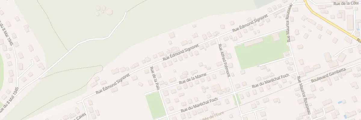 Plan du 33 Rue Edmond Signoret à Ézy-sur-Eure