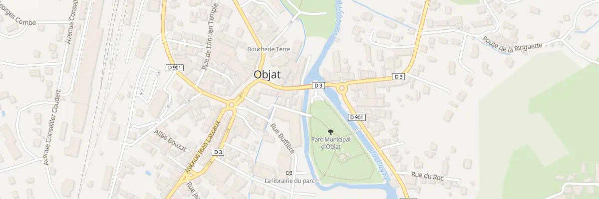 Plan du 13 Rue Paul Simon à Objat