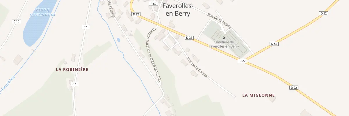 Plan du 6 Rue de la Galeté à Villentrois-Faverolles-en-Berry