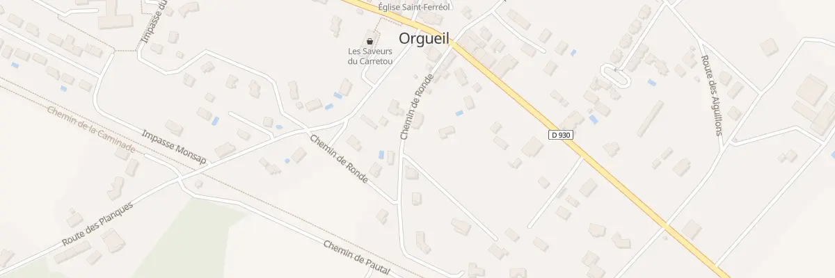 Plan du 117 Che de Ronde à Orgueil