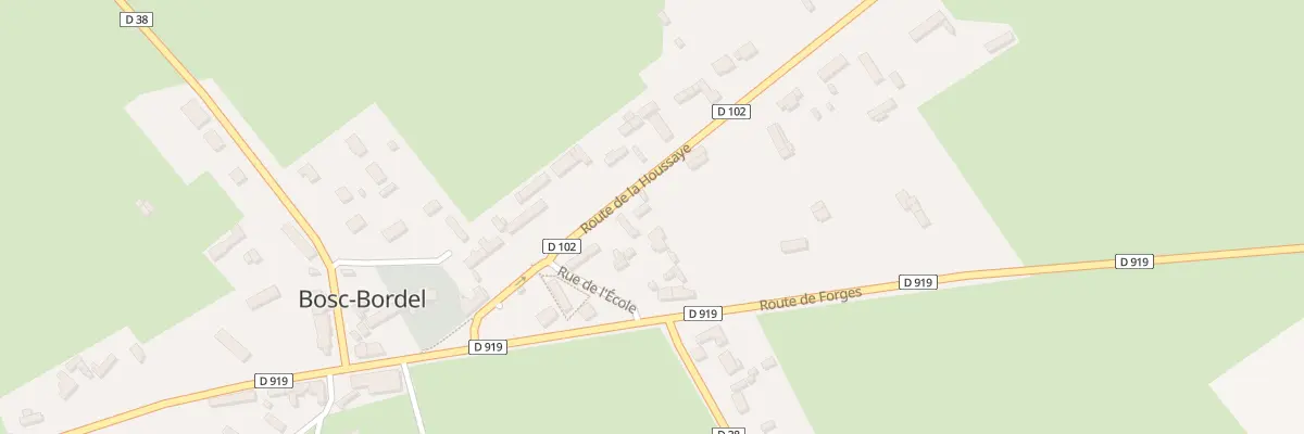 Plan du 85 Rte de la Houssaye à Bosc-Bordel