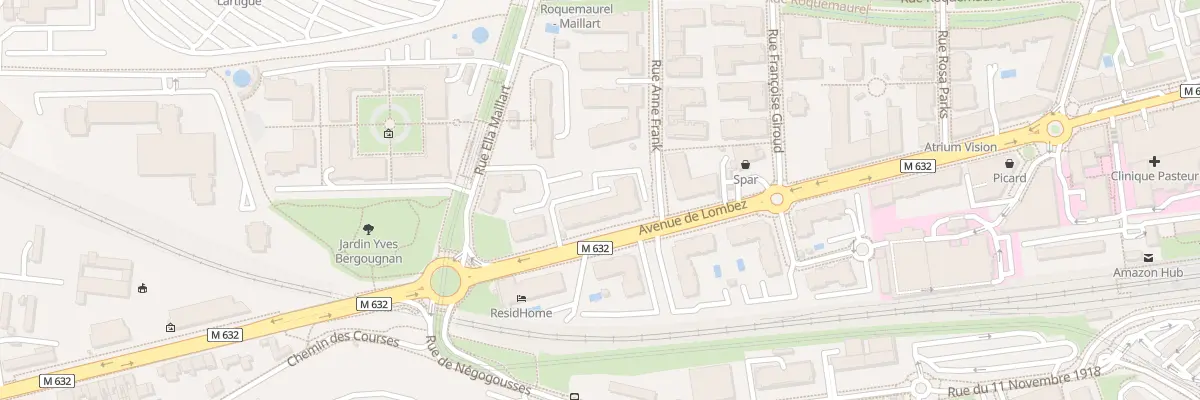 Plan du 136 Av de Lombez à Toulouse